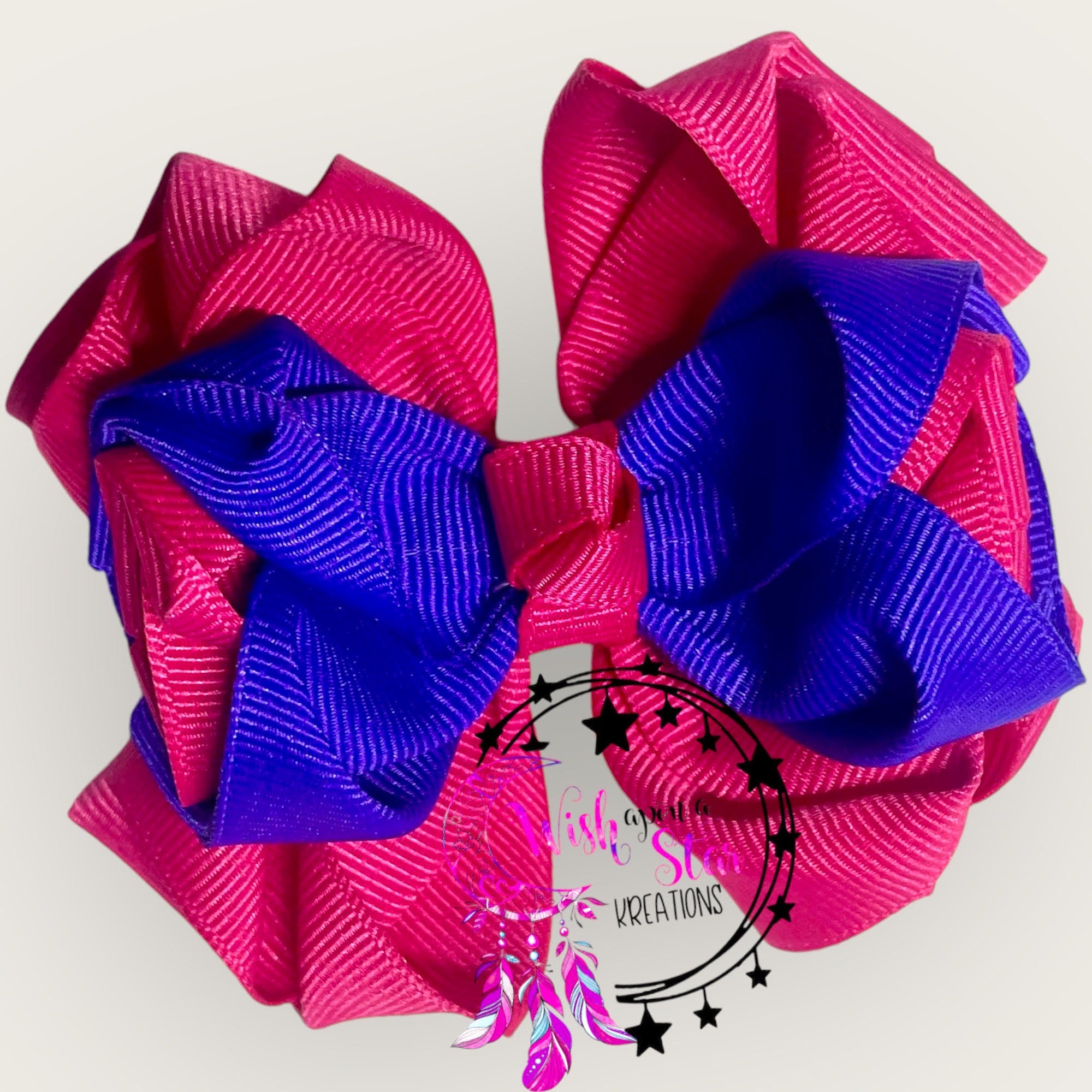 Hot Pink Purple Royal Bow